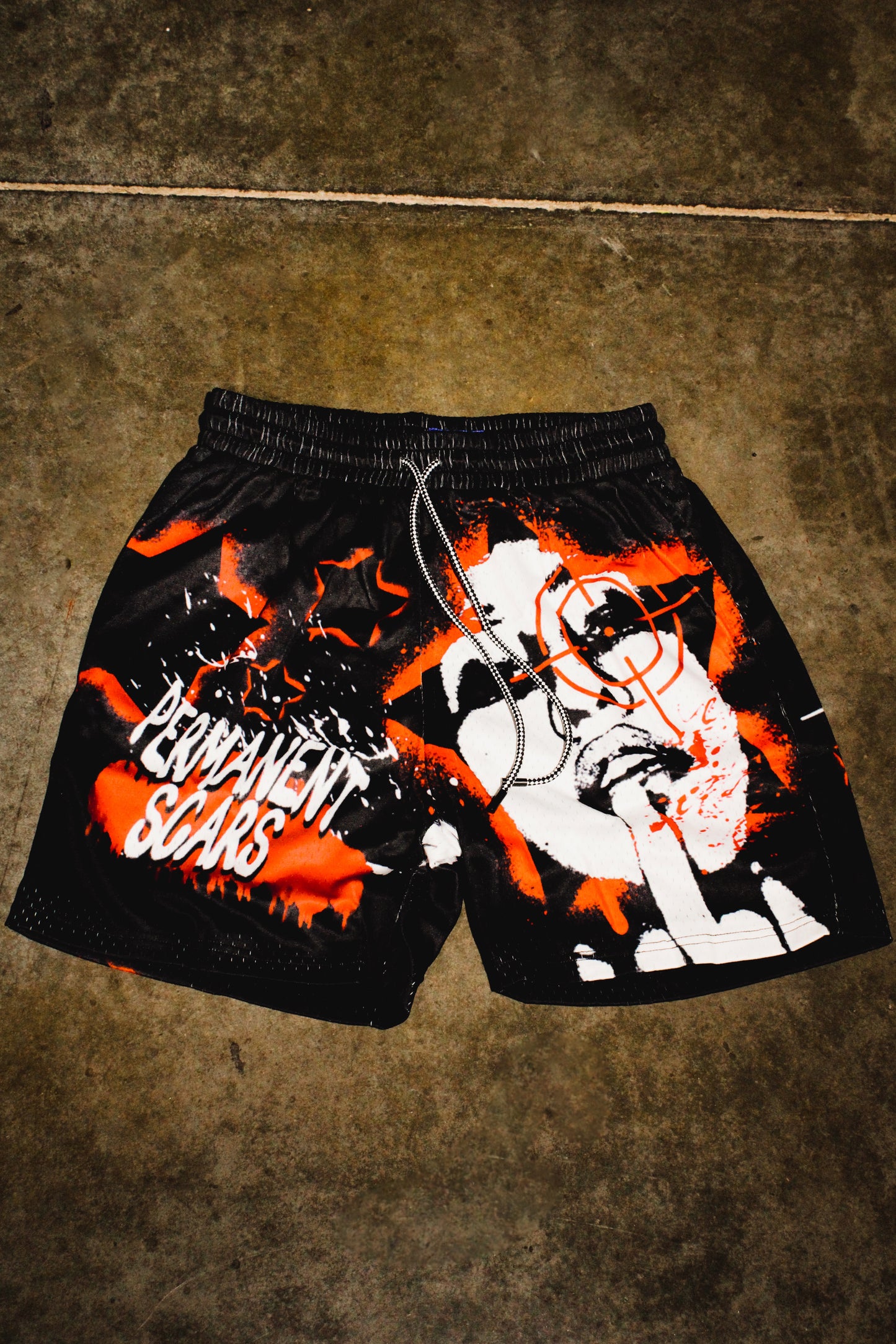 Midnight Black Mesh Shorts