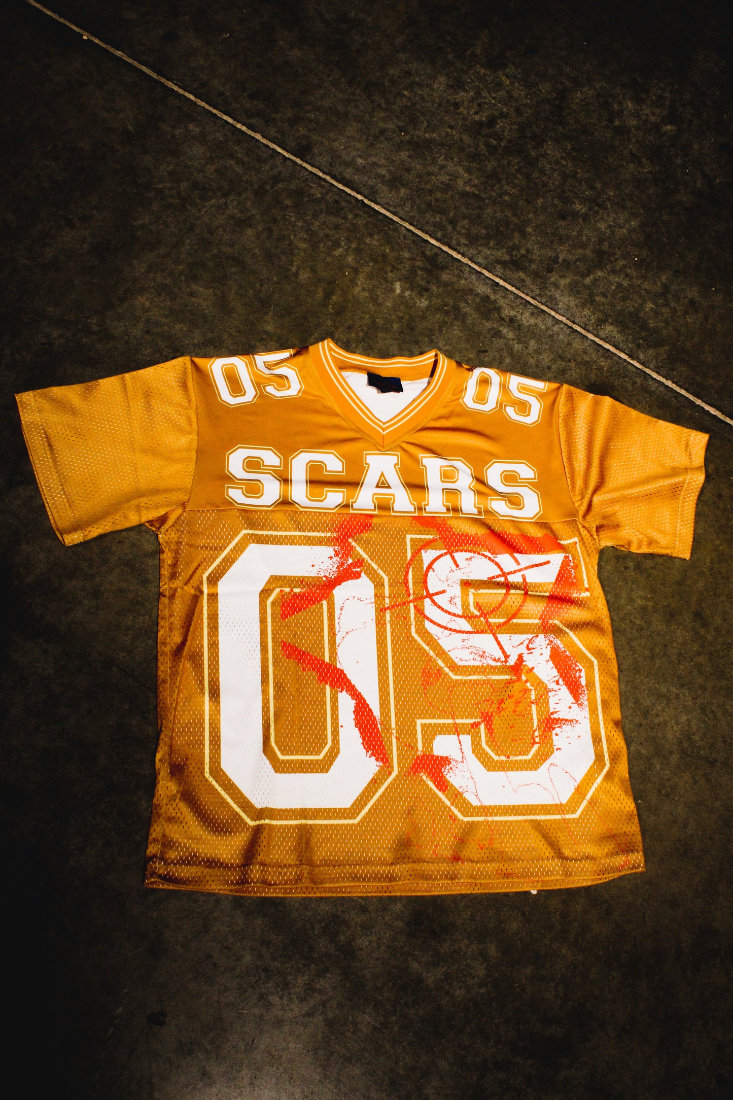 Burnt Orange Permanent Scars Sports Jersey