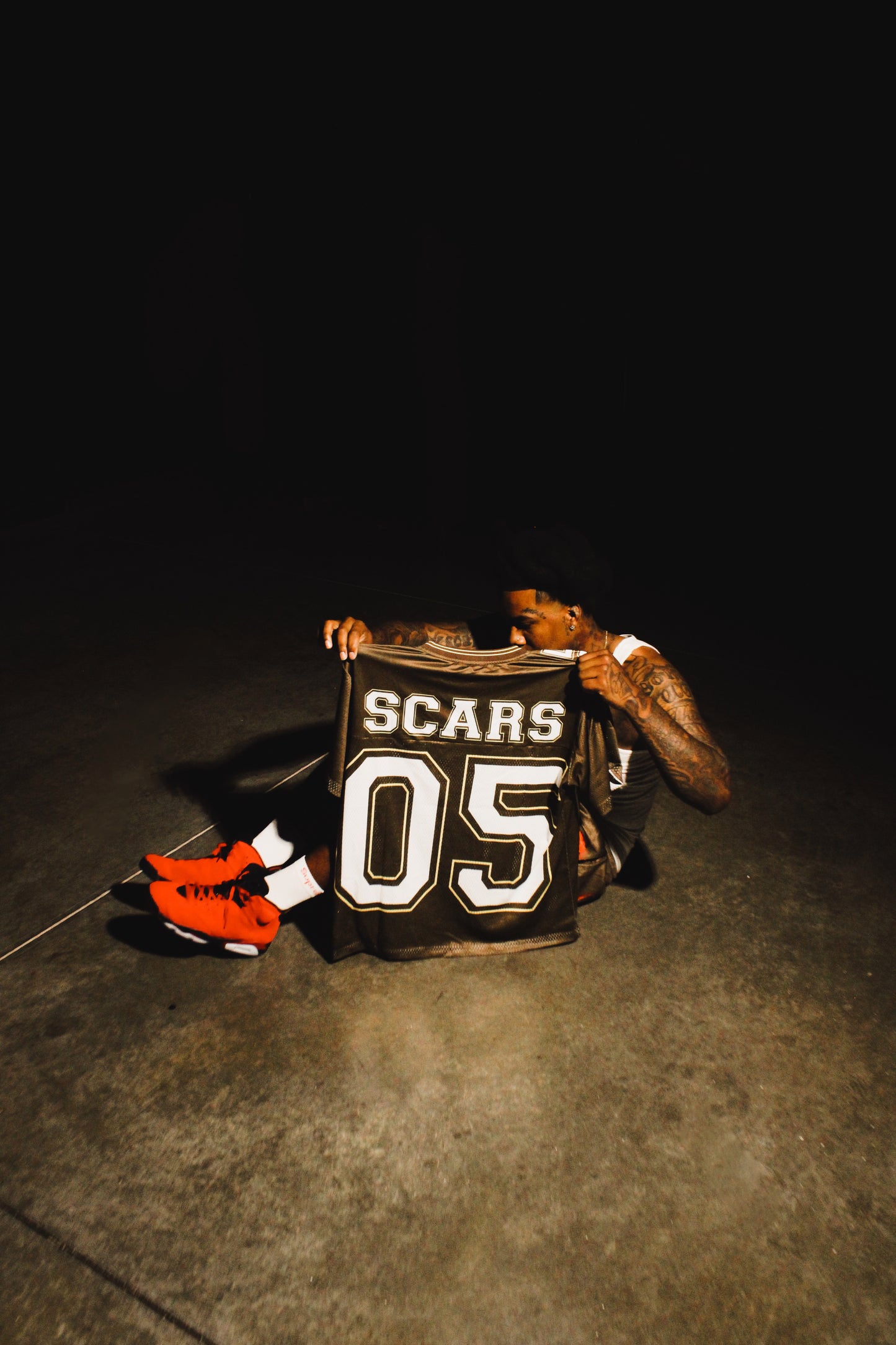 Brown Permanent Scars Sports Jersey